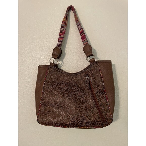 Coral Ridge Western Womens Handbag Purse Turquoise Tapestry Concealed Carry (60) - Picture 2 of 5